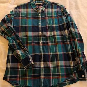 J. Crew Summer Plaid Button Down